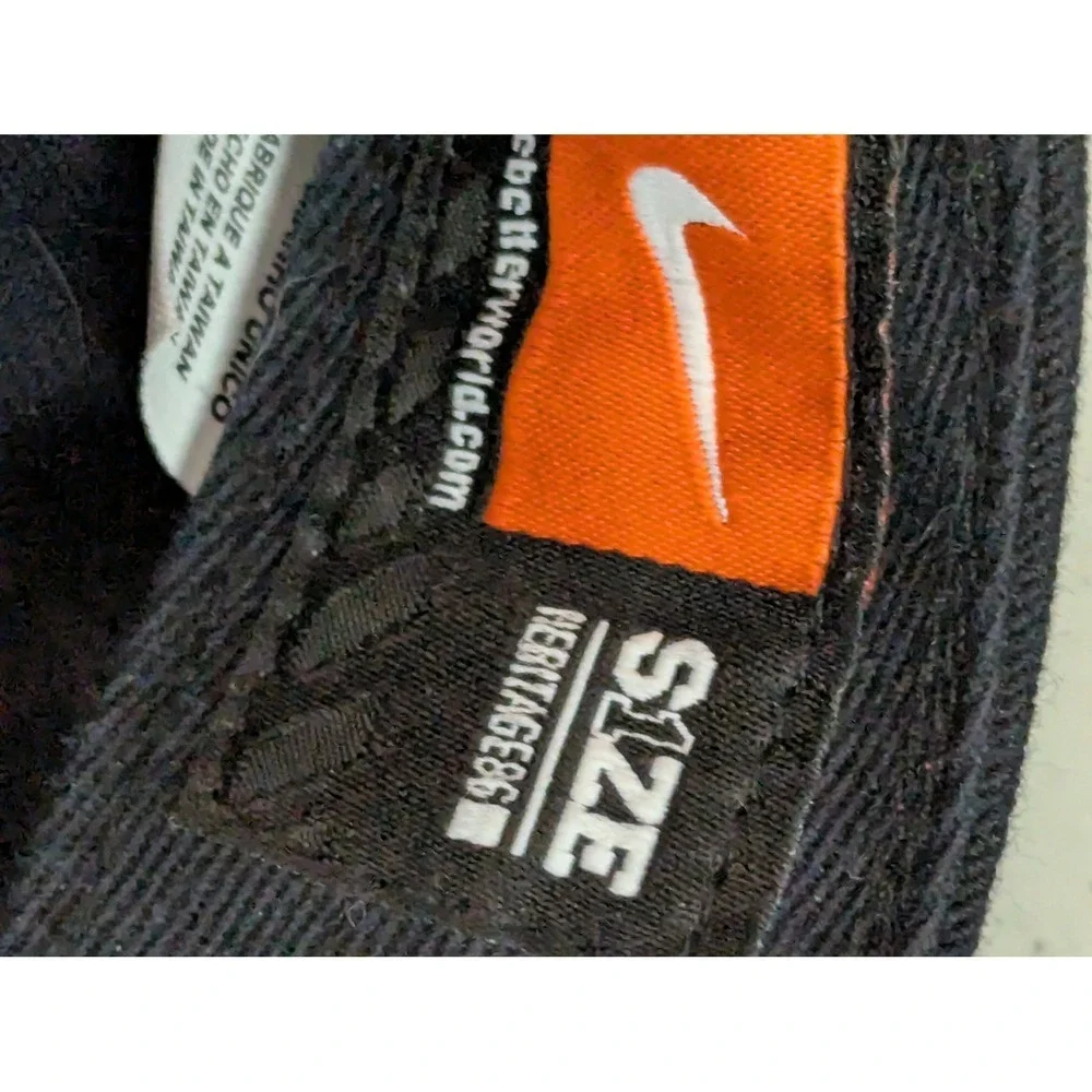 Nike Heritage 86 Black Baseball Cap Swoosh Logo Men One‎ Size